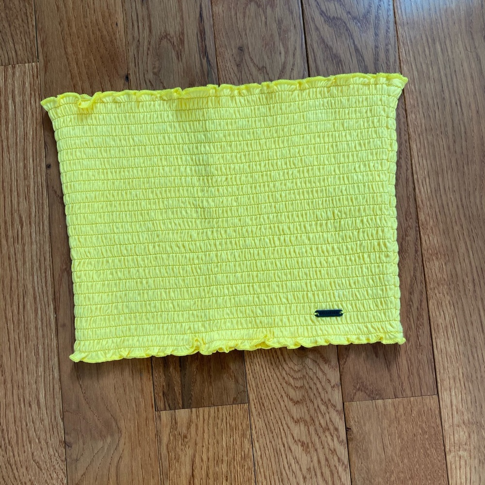 Yellow tube top